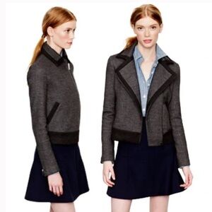 J.Crew Stretch Wool Motorcycle Jacket